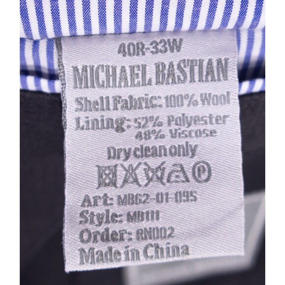 Michael Bastian 100% Wool Gray Blazer Sport Coat Suit Jacket 40R Two Button EUC - Picture 11 of 14